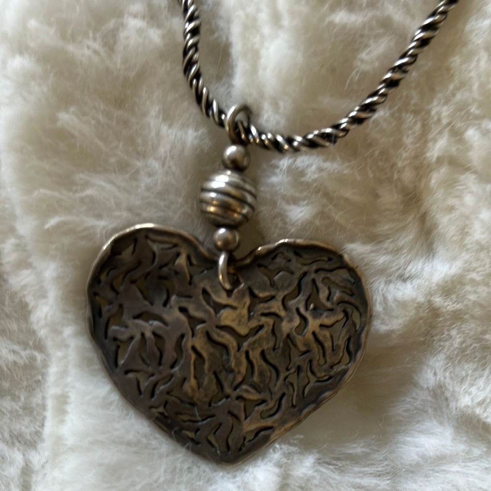 Silpada Heart Neclace & Heart Earrings